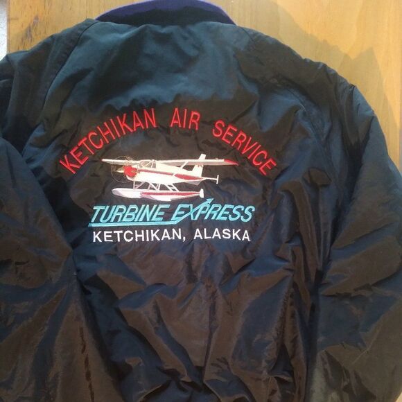 Vintage Ketchikan Air Service Turbine Express Fleece Lined Jacket - Picture 7 of 8